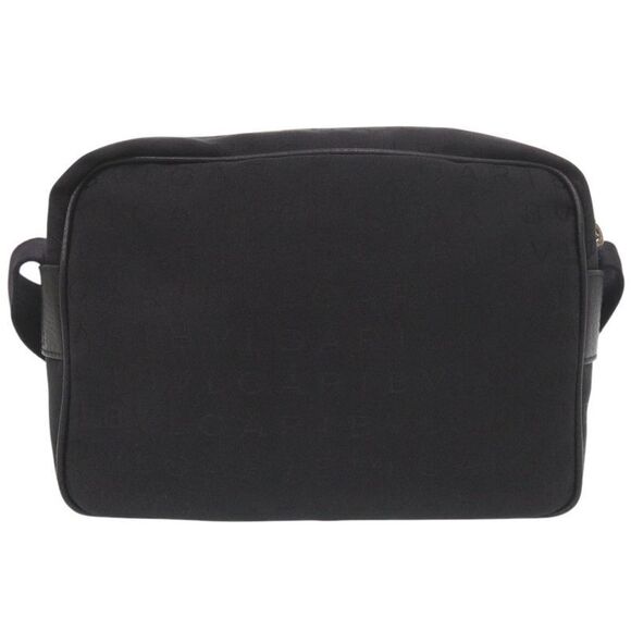 Bvlgari Logomania Canvas Black Shoulder Bag Black 1688 Bvlgari - Picture 2 of 10